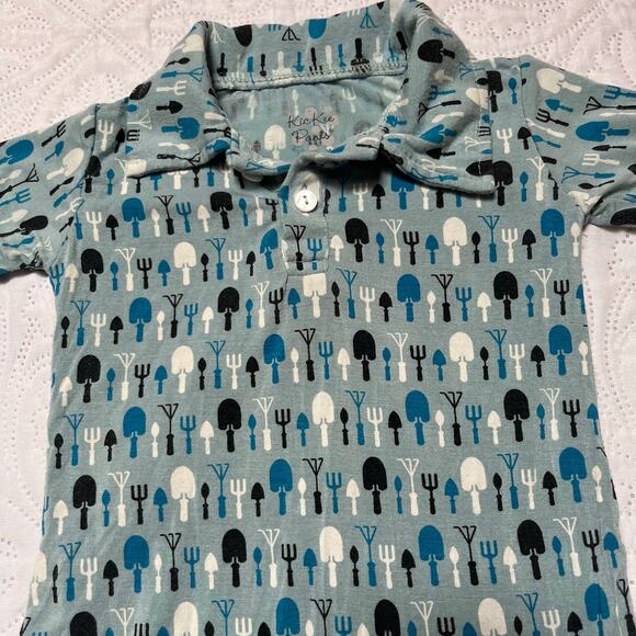 Kickee Pants Gardening Tools Romper Size 0-3m - Picture 3 of 5